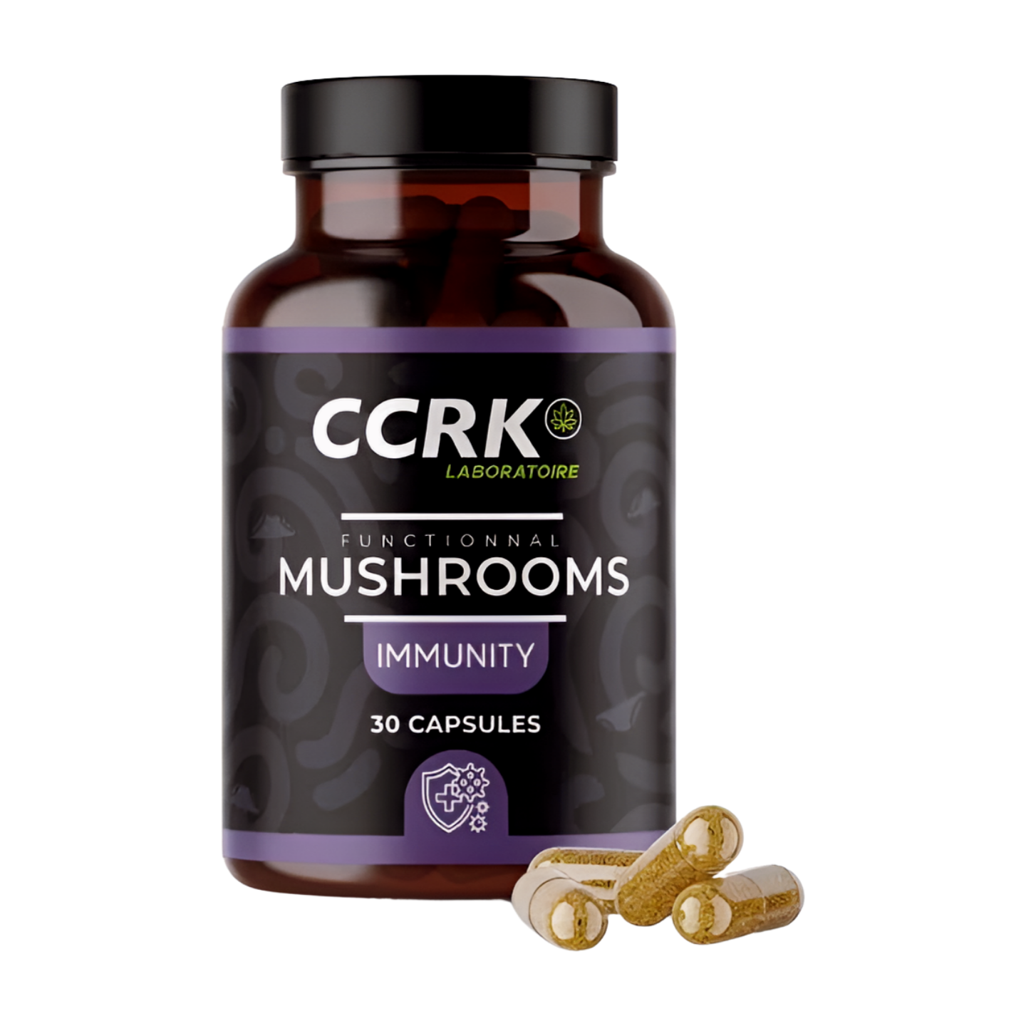 MUSHROOMS IMMUNITY | Reishi - Chaga - Crinière de Lion - Maitake | 30 gélules